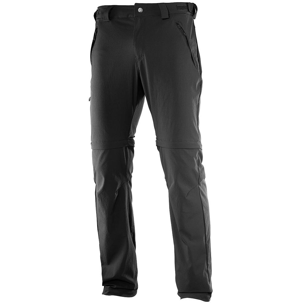 Pantalones Salomon Hombre Negras - Salomon Argentina WAYFARER STRAIGHT ZIP M,982716-CNH